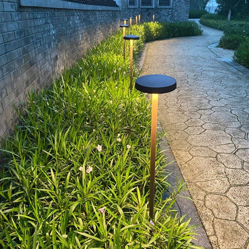 01-7W Aluminum moon garden light